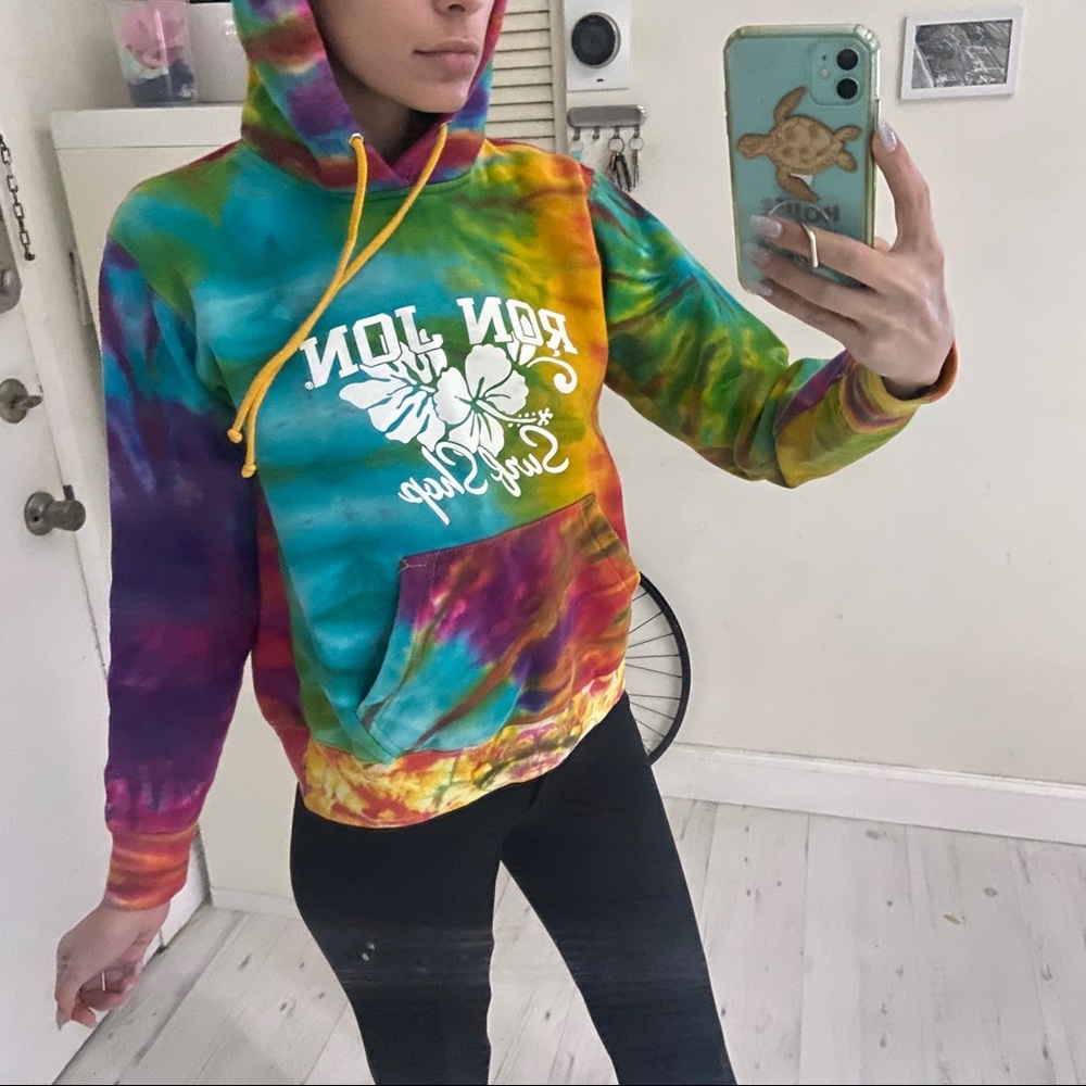 Ron Jon surf shop tie dye hoodie sweatshirt